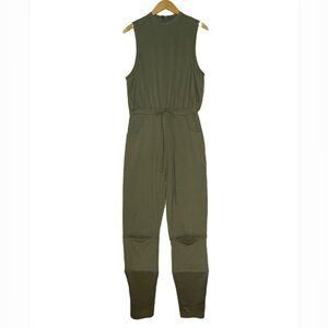 NWOT Fashion Bae Olive Green Sleeveless Jumpsuit Size L Juniors